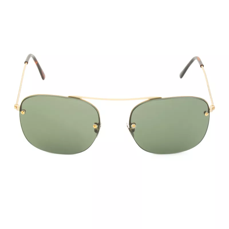 LGR Maasai Gold 02 Sonnenbrille - handgefertigtes italienisches Acetat, UV400-Schutz, 54 mm Glas