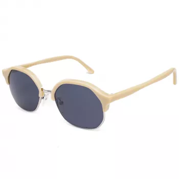 LGR ZANZIBARIVO40 Unisex Rechteckige Sonnenbrille 50/12/135 mm Handgefertigt in Italien UV400
