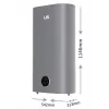 LI- LIN LIFVD1SMGY 100L UNIVERSAL Elektrischer Warmwasserbereiter, Grau, Wi-Fi