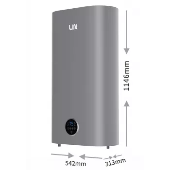 LI- LIN LIFVD1SMGY 100L UNIVERSAL Elektrischer Warmwasserbereiter, Grau, Wi-Fi