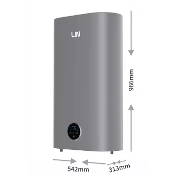 LI- LIN LIFVD1SMGY 80L Universal Grauer Elektrischer Warmwasserbereiter mit Wi-Fi