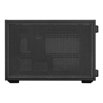 Lian Li DAN Cases B4 Wood Edition Mini-Tower-PC-Gehäuse, Micro-ATX, Walnuss-Frontpanel, Schwarz