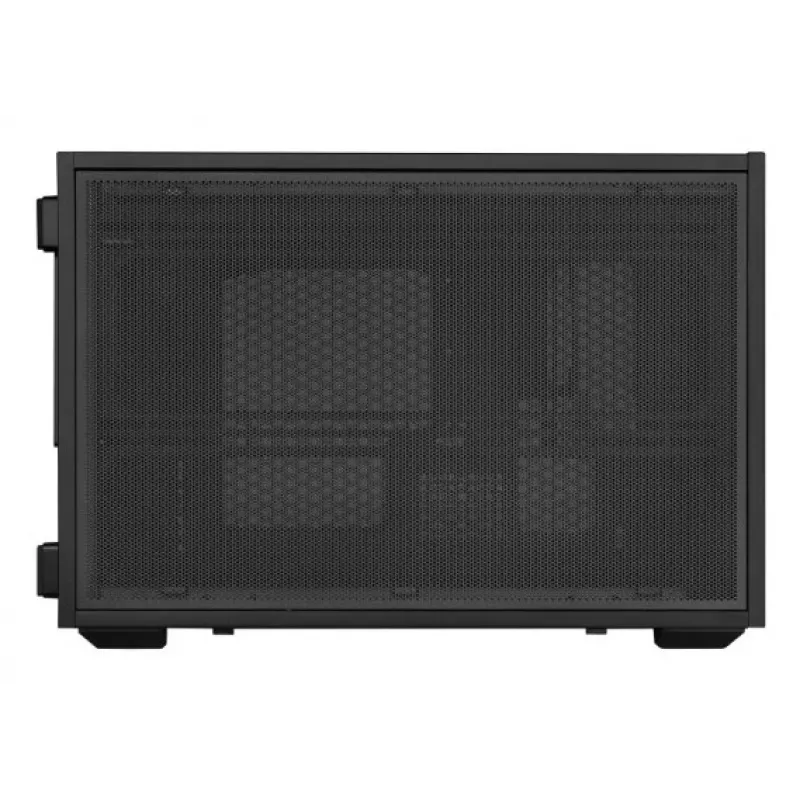 Lian Li DAN Cases B4 Wood Edition Mini-Tower-PC-Gehäuse, Micro-ATX, Walnuss-Frontpanel, Schwarz