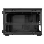 Lian Li DAN Cases B4 Wood Edition Mini-Tower-PC-Gehäuse, Micro-ATX, Walnuss-Frontpanel, Schwarz