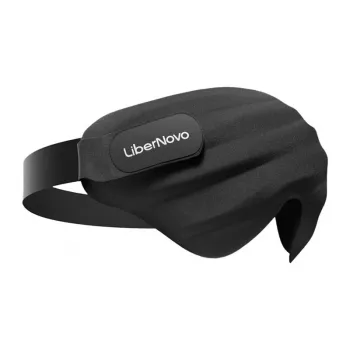 LiberNovo 3D Augenmaske – Atmungsaktiver Memory-Schaum, 100% Lichtundurchlässig, Verstellbares Band, Schwarz