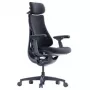 LiberNovo Omni Ergonomischer Bürostuhl mit aktiver Rückenlehne und Massagefunktion, Schwarz