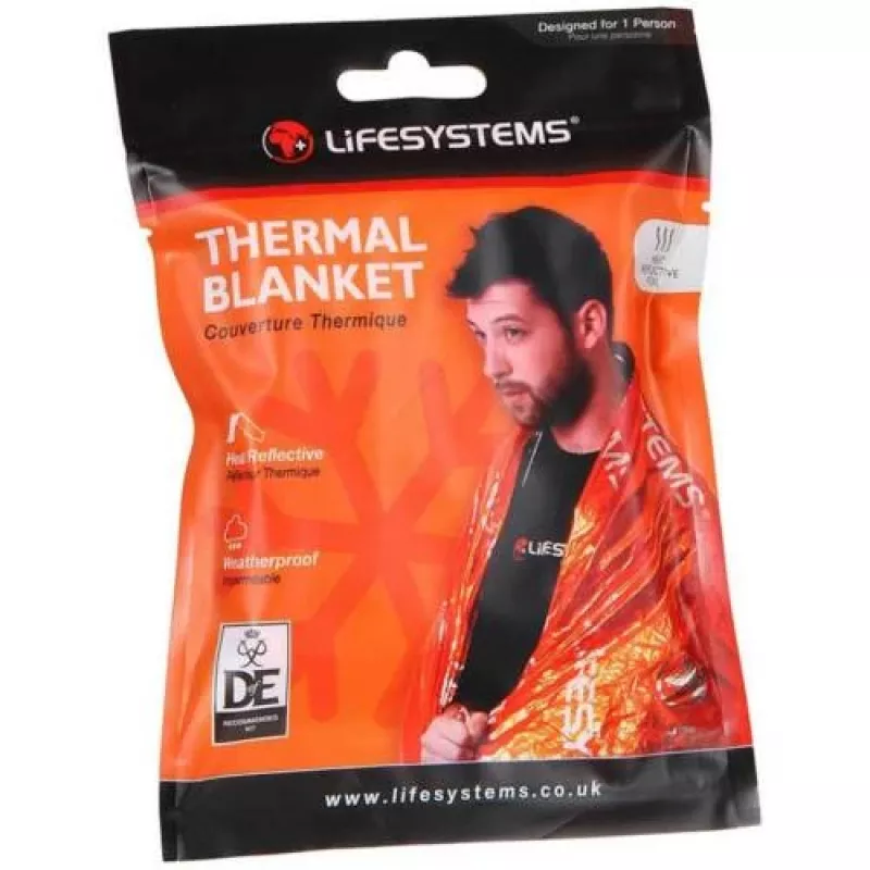 Lifesystems Notfall-Rettungsdecke Orange 210 x 140 cm