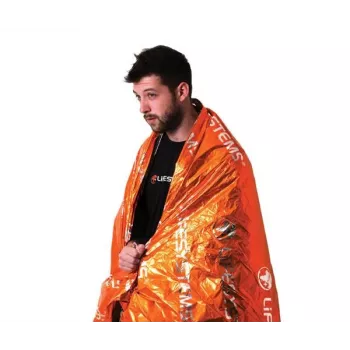 Lifesystems Notfall-Rettungsdecke Orange 210 x 140 cm