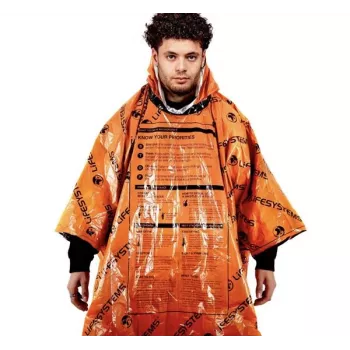 Lifesystems Heatshield Emergency Poncho – Silber, wasserdicht & winddicht, 60 g (Modell 42180)
