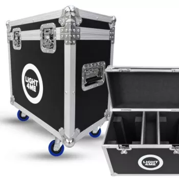 LIGHT4ME 150 SPOT RING CASE 2IN1 Flight Case für 2 Moving Heads