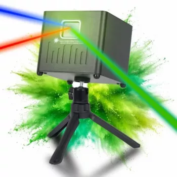 LIGHT4ME ACCU APP LASER Wiederaufladbarer Akku-Laserprojektor mit Bluetooth-App-Steuerung
