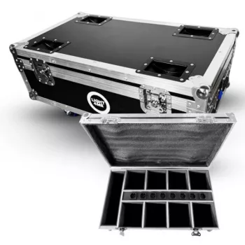 LIGHT4ME ACCU PAR 6x10W CASE 8IN1 Flight Case mit 8x LED PAR Scheinwerfern