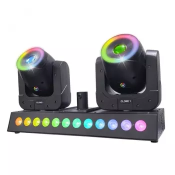 LIGHT4ME CLONE 1 LED RGBW Lichteffekt 2 Köpfe