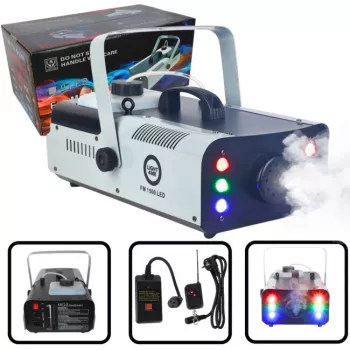 LIGHT4ME FM 1500 LED Nebelmaschine Rauchgenerator 1500W mit RGB-LEDs