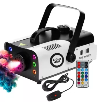 LIGHT4ME FOG 900 LED Nebelmaschine mit Funkfernbedienung und RGB-LEDs