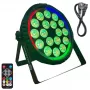 LIGHT4ME HEX PAR RING LED Effektlicht 7x10W RGBWA+UV 48xSMD RGB