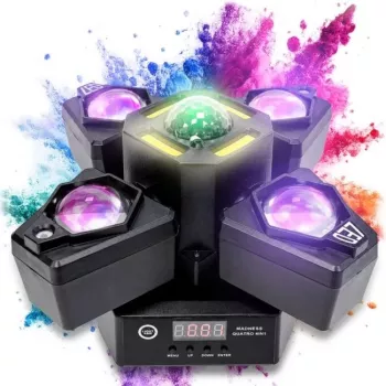LIGHT4ME MADNESS QUATRO 4-in-1 Moving Head Multi-Effekt Licht