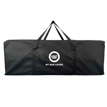 LIGHT4ME MT BAR COVER Robuste Transportabdeckung für Lichtbalken bis 1000 mm, gepolstert 600D Nylon, Doppelreißverschluss, Schwarz