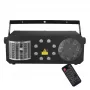 LIGHT4ME PARTY III V2 Multi-Effekt LED Derby Gobo Wash Strobe Laserlicht mit IR-Fernbedienung