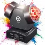 LIGHT4ME SID4 4-in-1 Moving Multi-Effekt-Licht mit Beam, Wash, Rot/Grün Laser und Stroboskop