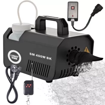 LIGHT4ME SM 400W BK Schneemaschine - 1L Tank, Kabelfernbedienung, Schwarz