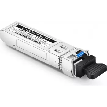 Lightwin 1.25G SFP BiDi Transceiver, 1310nm-TX/1550nm-RX, 3km, DDM, LC Simplex, Single-mode LWO-SFP-3155-3