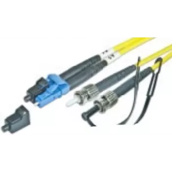 Lightwin 2m LC-ST Duplex OM3 Multimode LWL Patchkabel, LSZH, Schwarz/Blau (LDP-50 LC-ST 2.0 OM3)