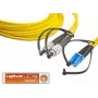 Lightwin LDP-09 FC-LC 3.0 OS2 Single-Mode Duplex LWL Patchkabel, 3m, Gelb LSZH, FC zu LC UPC