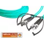 Lightwin LDP-50 ST-ST 5.0 OM3 Duplex Multimode LWL-Patchkabel, 5 m, Aqua, LSZH