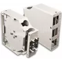 Lightwin LSBI 6DSC Industrieller Spleißkasten mit DIN-Schienen-Montage, 6x SC Duplex Ports, 12-Faser-Kapazität, IP54 Stahlgehäuse, OS2 Pigtails enthalten