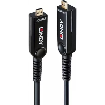 Lindy 20m Glasfaser-Hybrid Micro-HDMI 8K60 LSZH Kabel mit abnehmbaren HDMI-Anschlüssen 38542