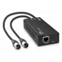 LINDY 2-Kanal Dante auf XLR Audio-Decoder, PoE/USB-C-versorgt, 24-Bit/96kHz, AES67 70619