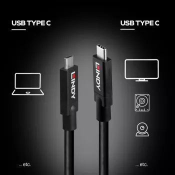 LINDY USB 3.0 Kabel Typ A - Typ B, 0,5 m, Anthrazit, dreifach abgeschirmt