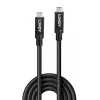LINDY USB 3.0 Kabel Typ A - Typ B, 0,5 m, Anthrazit, dreifach abgeschirmt