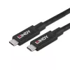 LINDY USB 3.0 Kabel Typ A - Typ B, 0,5 m, Anthrazit, dreifach abgeschirmt