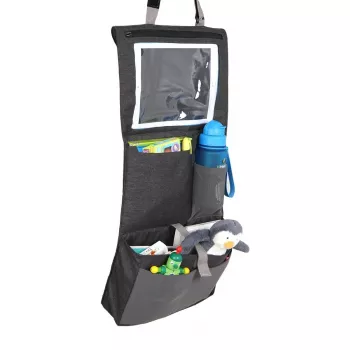 LittleLife Car Seat Organiser L16080 - Robustes Polyester mit 8 Taschen und Tablethalter