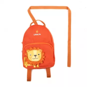 LittleLife Kinderrucksack mit Löwengesicht - 2 Liter, Polyester, Reißverschluss