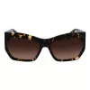 LIU JO LJ785S Damen-Sonnenbrille Havana Acetat eckiger Rahmen braun getönte Gläser 61 mm