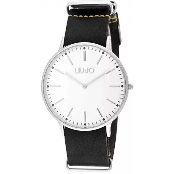 LIU JO Herren Analog-Quarzuhr TLJ965 Edelstahl Blaues Zifferblatt 41mm