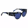 LIU JO Damen LJ787S-19 Sonnenbrille Butterfly Cat-Eye Schwarz Grau Verlauf 55/17/140 mm