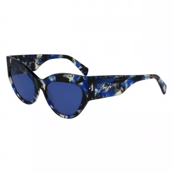 LIU JO Damen LJ787S-19 Sonnenbrille Butterfly Cat-Eye Schwarz Grau Verlauf 55/17/140 mm