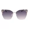 LIU JO Damen Aviator-Sonnenbrille LJ150S6213714 Goldener Rahmen Braune Verlaufsgläser 62mm