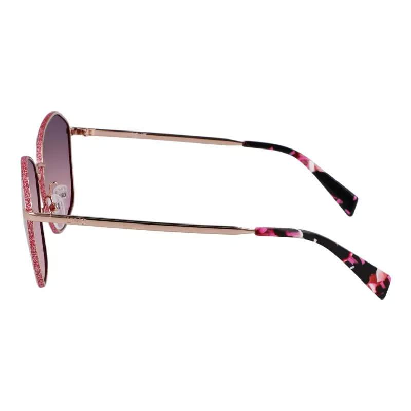 LIU JO Damen Butterfly Cat Eye Sonnenbrille Havana Braun Gradient UV400