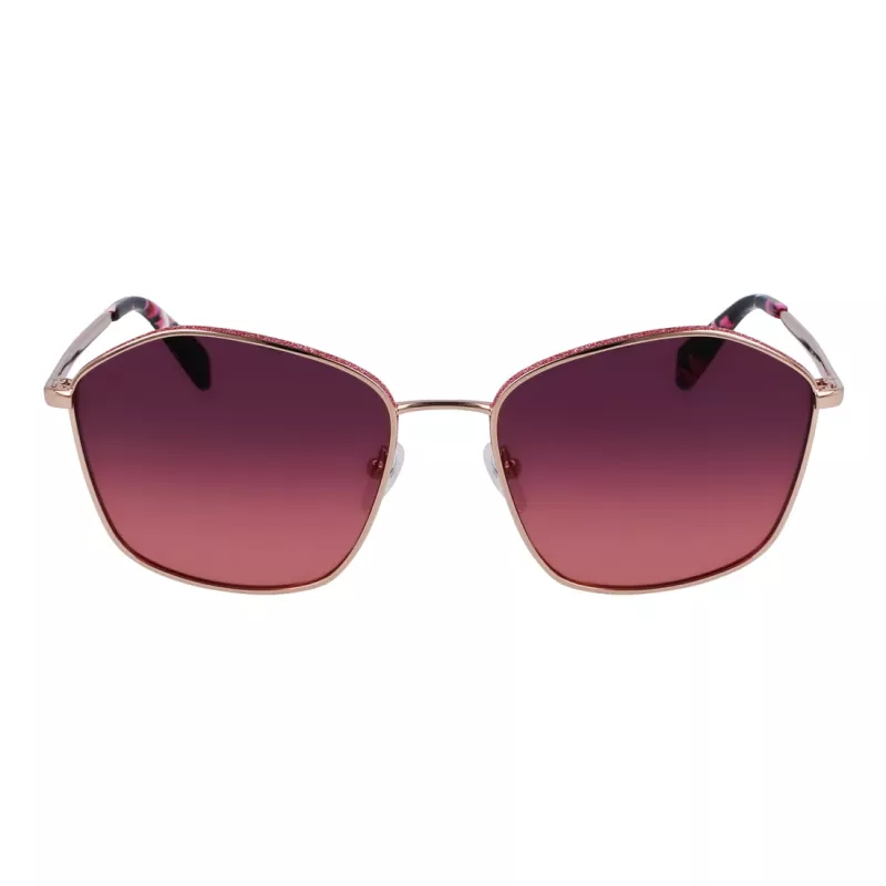 LIU JO Damen Butterfly Cat Eye Sonnenbrille Havana Braun Gradient UV400
