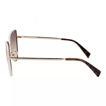 LIU JO Damen Butterfly-Sonnenbrille LJ159S5816716 - Havana Brown Acetatrahmen mit braunen Gradient-Polycarbonatgläsern, 58 mm Glasbreite, 100 % UV400-Schutz