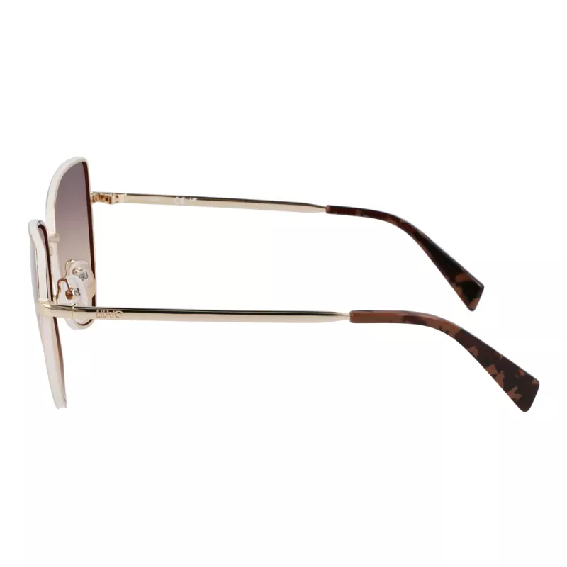 LIU JO Damen Butterfly-Sonnenbrille LJ159S5816716 - Havana Brown Acetatrahmen mit braunen Gradient-Polycarbonatgläsern, 58 mm Glasbreite, 100 % UV400-Schutz