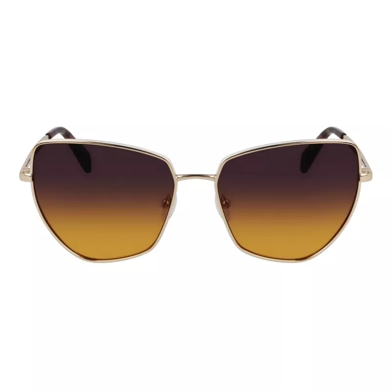 LIU JO Damen Butterfly-Sonnenbrille LJ159S5816716 - Havana Brown Acetatrahmen mit braunen Gradient-Polycarbonatgläsern, 58 mm Glasbreite, 100 % UV400-Schutz