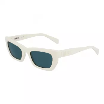 LIU JO Damen Cat-Eye-Sonnenbrille LJ790S 5221101 Schwarz Acetat Grau Verlaufsglas 52 mm