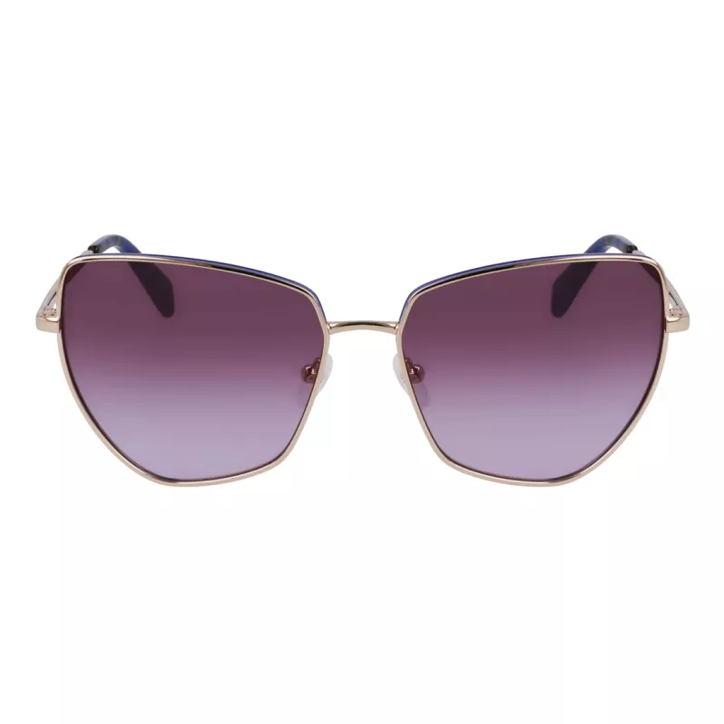 LIU JO Damen LJ159S5816714 Cat-Eye-Sonnenbrille Havana Braun Verlauf