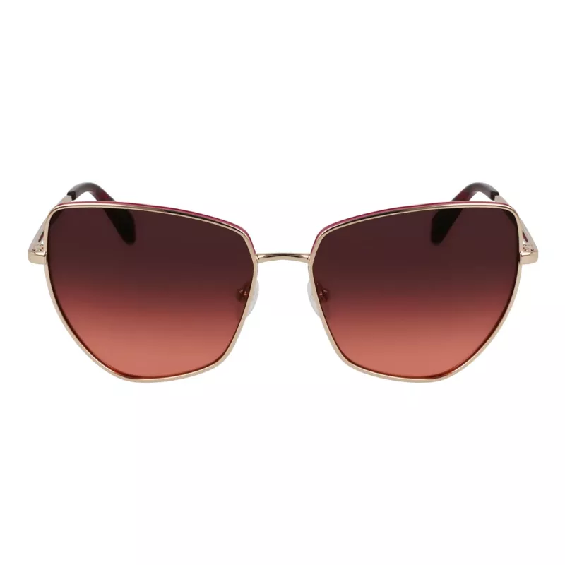 LIU JO Damen LJ159S5816770 Butterfly Cat Eye Sonnenbrille Havana Braun Verlauf 58mm